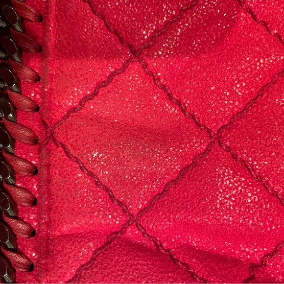 STELLA MCCARTNEY
Red Shaggy Deer Faux Leather Falabella Flap Shoulder Bag - Picture 9 of 12